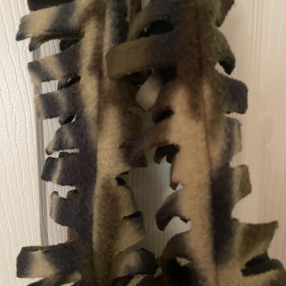 Camo fleece winter scarf